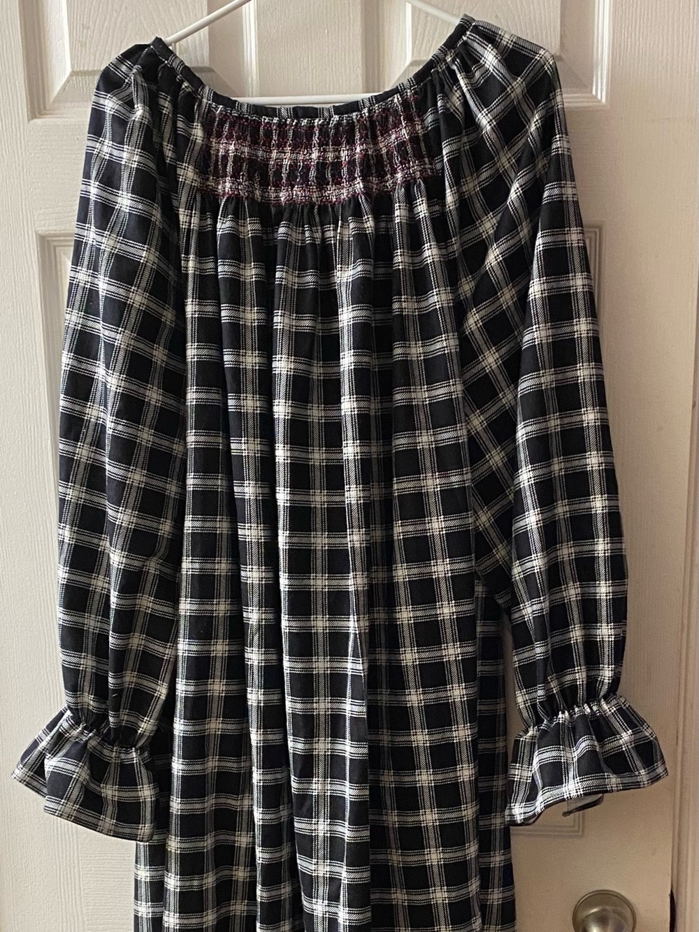 Smocked Flannel Nightgown